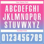 Custom Pink White Light Blue Fade Soccer Uniform Jersey Long Sleeve Sublimation Custom Pink White-Light Blue Sublimation - Image 5