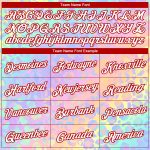 Custom Leopard 3D Pattern Long Sleeve T-Shirt in Pink White Red - Performance Tee Custom Pink White-Red Leopard 3D Pattern - Image 3