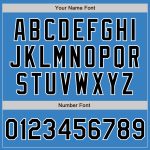 Custom Powder Blue Black and White Authentic Baseball Jersey for Men Custom Powder Blue Black-White Authentic Baseball Jersey - Image 5