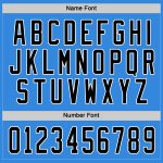 Custom Powder Blue Hockey Jersey - Black and White Design, Personalized Sports Apparel Custom Powder Blue Black-White Hockey - Image 4