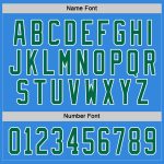 Custom Powder Blue Kelly Green White Hockey Jersey for Men and Women Custom Powder Blue Kelly Green-White Hockey Jersey - Image 4