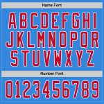 Powder Blue Custom Hockey Jersey - Red and White Team Uniform Custom Powder Blue Red-White Hockey Jersey - Image 4