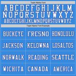 Authentic Football Jersey in Custom Powder Blue and Royal-White Mesh Custom Powder Blue Royal-White Mesh Authentic Football - Image 3