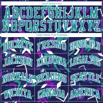 Custom Purple Aqua-White Music Festival Jersey Sublimation Basketball Suit Round Neck Custom Purple Aqua-White Music Festival - Image 3