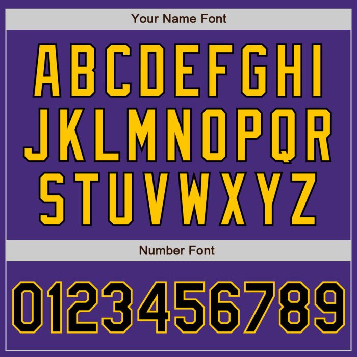 Custom Purple Black Gold Baseball Jersey - Authentic Sports Apparel Custom Purple Black-Gold Authentic Baseball Jersey - Image 5