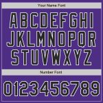 Custom Purple Black Gray Bomber Varsity Letterman Jacket - Full-Snap Design for Stylish Comfort Custom Purple Black-Gray - Image 5