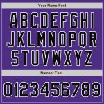 Custom Purple Black Gray Varsity Letterman Bomber Jacket Full-Snap Fashion Design Custom Purple Black-Gray Bomber Full-Snap - Image 5