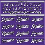 Custom Purple Black Gray Varsity Letterman Bomber Jacket Full-Snap Fashion Design Custom Purple Black-Gray Bomber Full-Snap - Image 4