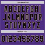 Custom Bomber Jacket in Purple Black Gray and Old Gold, Full-Snap Varsity Letterman Split Fashion Style Custom Purple Black - Image 5