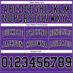 Custom Purple Black White Basketball Shorts - Authentic Throwback Style Custom Purple Black-White Authentic Throwback Basketball - Image 3