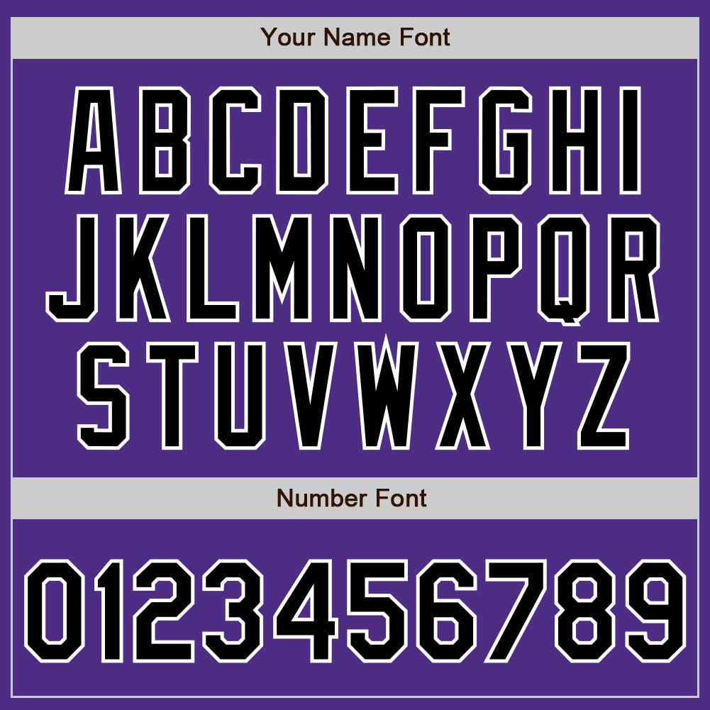 Custom Purple Black-White Bomber Full-Snap Varsity Letterman Two Tone Jacket Custom Two Tone Purple Black White Varsity Letterman Bomber Jacket Full-Snap Design Custom Purple Black-White Bomber Full-Snap - Image 5