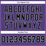 Custom Long Sleeve Performance T-Shirt in Purple Black White Custom Purple Black-White Long Sleeve Performance T-Shirt - Image 5