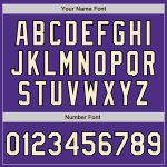 Custom Varsity Letterman Jacket - Purple Cream-Black Full-Snap Bomber Fashion Custom Purple Cream-Black Bomber Full-Snap - Image 5