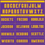 Custom Purple Gold Black Fade Soccer Uniform Jersey - Fashion Design Custom Purple Gold-Black Sublimation Fade Fashion Soccer - Image 4
