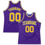 Custom Purple Gold-Light Blue Basketball Jersey - Authentic Throwback Design Custom Purple Gold-Light Blue Authentic Throwback