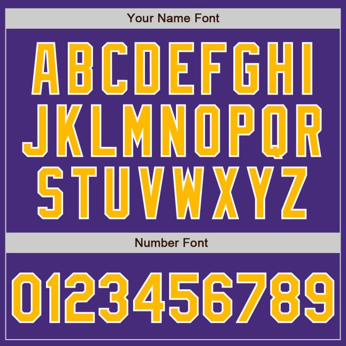 Custom Purple Gold White Baseball Jersey - Authentic Sports Apparel Custom Purple Gold-White Authentic Baseball Jersey - Image 5