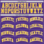 Purple Gold White Custom Basketball Jersey - Authentic Throwback Style Custom Purple Gold-White Authentic Throwback Basketball - Image 4