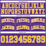 Custom Purple Gold White Basketball Shorts Authentic Throwback Style Custom Purple Gold-White Authentic Throwback Basketball - Image 3