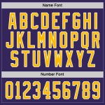 Purple Gold White Custom Hockey Jersey - Personalized Team Apparel Custom Purple Gold-White Hockey Jersey - Image 4