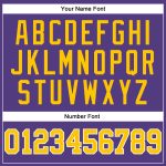 Custom Purple Gold-White Long Sleeve Performance T-Shirt for Men and Women Custom Purple Gold-White Long Sleeve Performance - Image 5