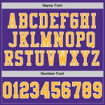 Custom Purple Gold-White Authentic Football Jersey - Premium Mesh Design Custom Purple Gold-White Mesh Authentic Football - Image 4