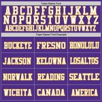 Custom Purple Gold-White Authentic Football Jersey - Premium Mesh Design Custom Purple Gold-White Mesh Authentic Football - Image 3