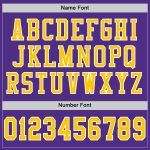 Custom Purple Gold-White Authentic Throwback Football Jersey for Men, Personalized Team Spirit Apparel Custom Purple Gold-White - Image 4