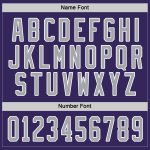 Purple Gray White Custom Hockey Jersey - Personalized Sports Apparel Custom Purple Gray-White Hockey Jersey - Image 4