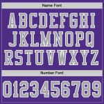 Custom Purple Gray White Football Jersey - Authentic Mesh Sports Apparel Custom Purple Gray-White Mesh Authentic Football - Image 4