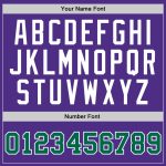 Custom Authentic Basketball Jersey - Purple Green White Retro Throwback Design Custom Purple Kelly Green-White Authentic - Image 3