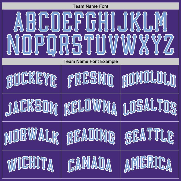 Custom Authentic Baseball Jersey in Purple and Light Blue-White Style 5440 Custom Purple Light Blue-White Authentic Baseball - Image 4