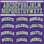 Custom Authentic Purple and Neon Green-White Baseball Jersey Custom Purple Neon Green-White Authentic Baseball Jersey - Image 4