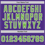 Custom Purple Neon Green White Basketball Jersey - Authentic Throwback Design Custom Purple Neon Green-White Authentic Throwback - Image 3
