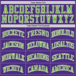 Custom Purple Neon Green White Basketball Jersey - Authentic Throwback Design Custom Purple Neon Green-White Authentic Throwback - Image 4