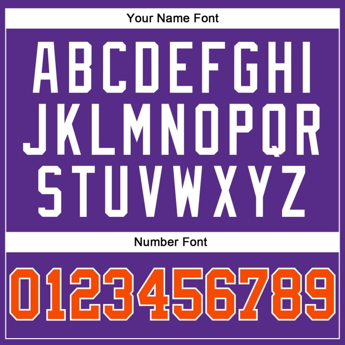 Custom Basketball Jersey - Authentic Throwback in Purple, Orange and White Custom Purple Orange-White Authentic Throwback - Image 4