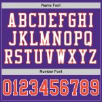 Custom Purple Orange White Mesh Football Jersey - Authentic Throwback Style Custom Purple Orange-White Mesh Authentic Throwback - Image 4