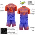 Custom Purple Orange White Soccer Uniform Jersey - Sublimation Sport Gear Custom Purple Orange-White Sublimation Soccer Uniform - Image 3