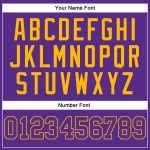Custom Purple Gold Basketball Jersey Authentic Throwback Style 9538 Custom Purple Purple-Gold Authentic Throwback Basketball - Image 4
