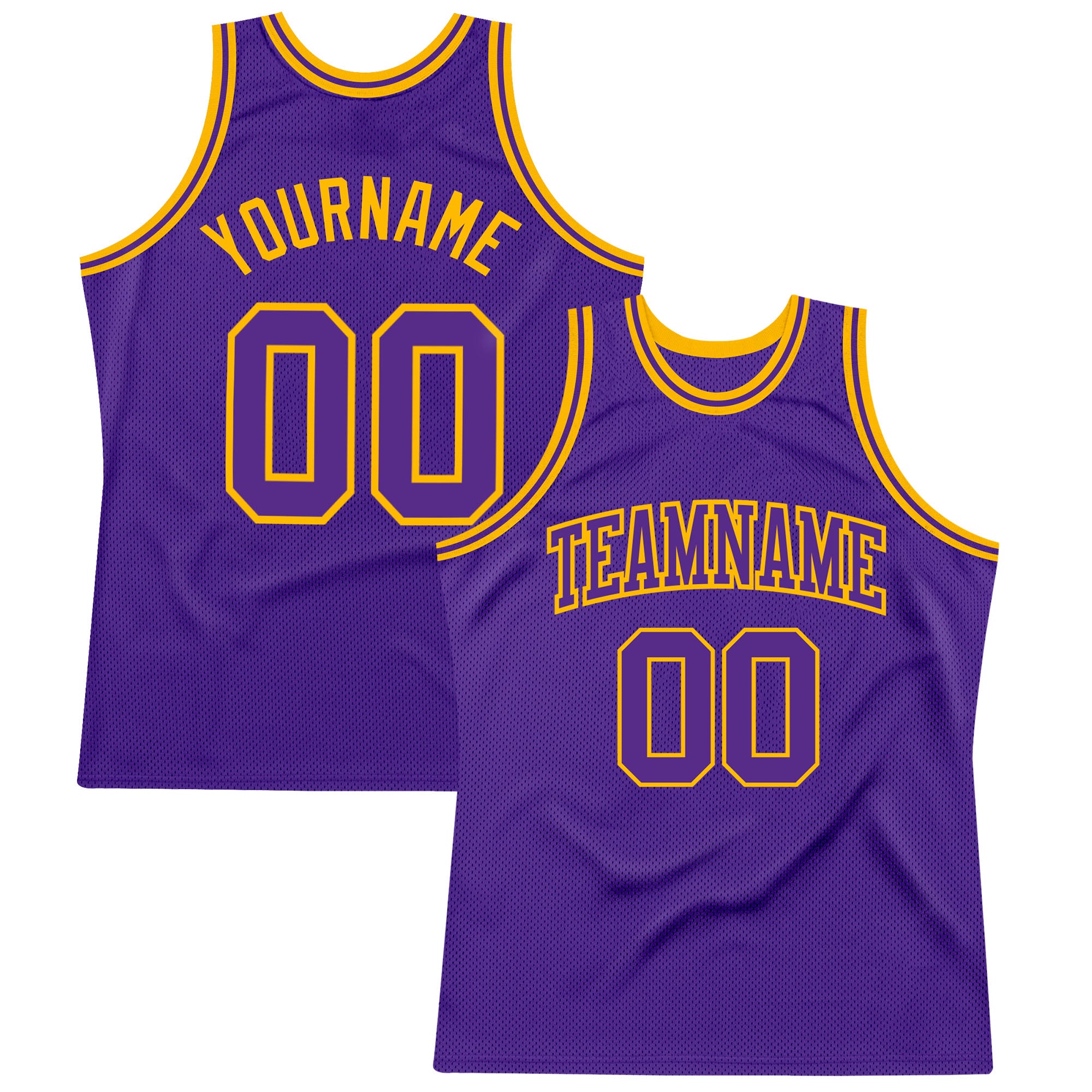 Custom Purple Purple-Gold Authentic Throwback Basketball Jersey Style 9538 Custom Purple Gold Basketball Jersey Authentic Throwback Style 9538 Custom Purple Purple-Gold Authentic Throwback Basketball - Image 1