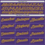 Custom Purple Gold Performance T-Shirt for Men and Women, Style 7883 Custom Purple Purple-Gold Performance T-Shirt Style - Image 3