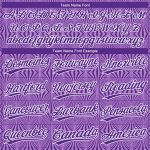 Custom Purple White Two-Button Unisex Softball Jersey for Men and Women Custom Purple Purple-White Two-Button Unisex Softball - Image 4