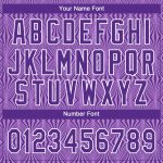 Custom Purple White Two-Button Unisex Softball Jersey for Men and Women Custom Purple Purple-White Two-Button Unisex Softball - Image 5