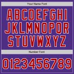 Custom Purple Red White Varsity Letterman Jacket Bomber Full-Snap Style Custom Purple Red-White Bomber Full-Snap Varsity - Image 5