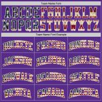 Custom Purple Vintage USA Flag Basketball Jersey - Cream Authentic Throwback Design Custom Purple Vintage USA Flag-Cream - Image 3