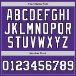 Custom Authentic Throwback Basketball Jersey - Purple White Black Design Custom Purple White-Black Authentic Throwback Basketball - Image 3