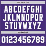 Personalized Purple White Gray Baseball Jersey - Custom Authentic Design Custom Purple White-Gray Authentic Baseball Jersey - Image 5