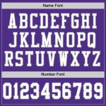 Custom Purple White Gray Authentic Throwback Football Jersey Mesh Design Custom Purple White-Gray Mesh Authentic Throwback - Image 4