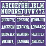 Custom Performance T-Shirt in Purple and White with Kelly Green - Long Sleeve Sportswear Custom Purple White-Kelly Green - Image 4