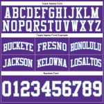 Authentic Throwback Basketball Shorts - Custom Purple White Light Blue Custom Purple White-Light Blue Authentic Throwback - Image 3