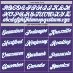 Custom Performance T-Shirt in Purple and Light Blue - High Quality Activewear for Men and Women Custom Purple White-Light - Image 3